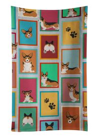 Lots of Sable Pembroke Corgi Kitchen Towel Dish Cloths Guest Hand Towel Decorative Bathroom Towel for Face,Tea, Dishcloth, Kitchen and Bath