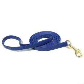 Solid Color Waterproof PVC Dog Leash, Wear-Resistant Stain-Resistant, Multiple Colors Available, for Small & Medium Dogs (Color: Navy Blue, size: M)