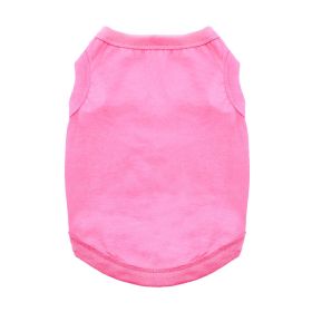 100% Cotton Dog Tanks - Carnation Pink (Option: Medium)