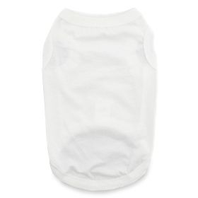 100% Cotton Dog Tanks - White (Option: 3X-Large)